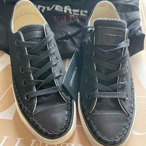 NEW JOHN VARVATOS CONVERSE LEATHER TURTLE SNEAKERS
